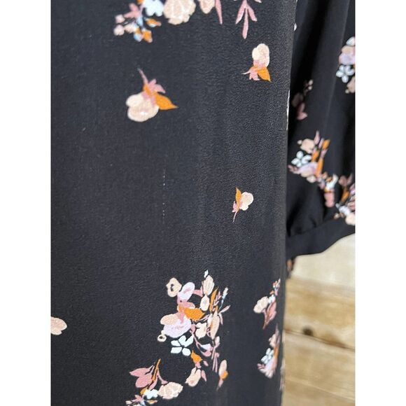 A NEW DAY FLORAL CLASSIC CASUAL CHURCH WEDDING GUEST LOOSE FLOWY DRESS SZ. MED - Picture 5 of 7